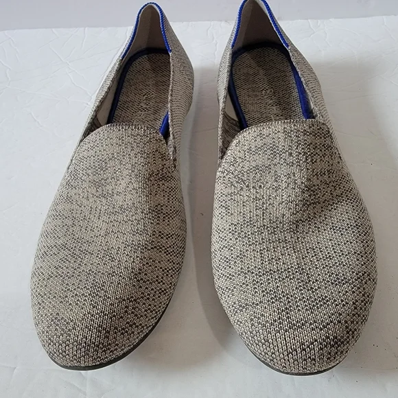ROTHY'S Taupe Heather Loafers Women's 10.5 Casual Comfort Quit Luxury Minimalist